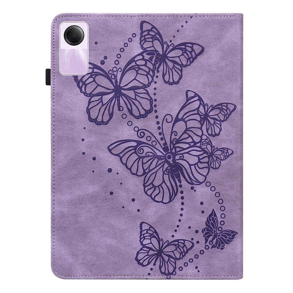WIGENTO Aufstellbare Kunst-Leder Tasche Schmetterling / 2 Pad SE Xiaomi, Bookcover, Zoll, 11 Lila Motiv, Redmi