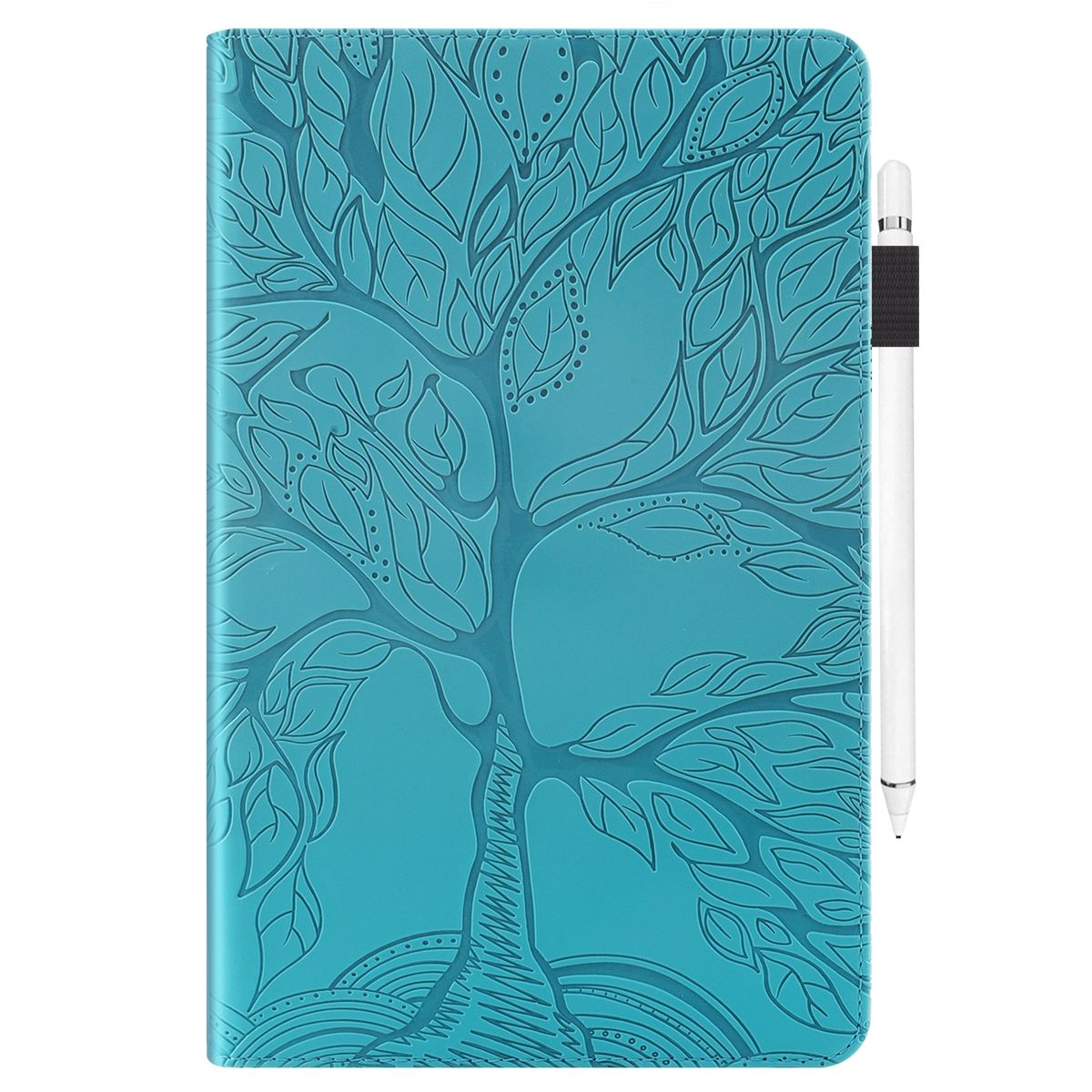 2 Zoll, WIGENTO Kunst-Leder SE Blau Tasche Motiv, 11 / Xiaomi, Redmi Bookcover, Baum Aufstellbare Pad