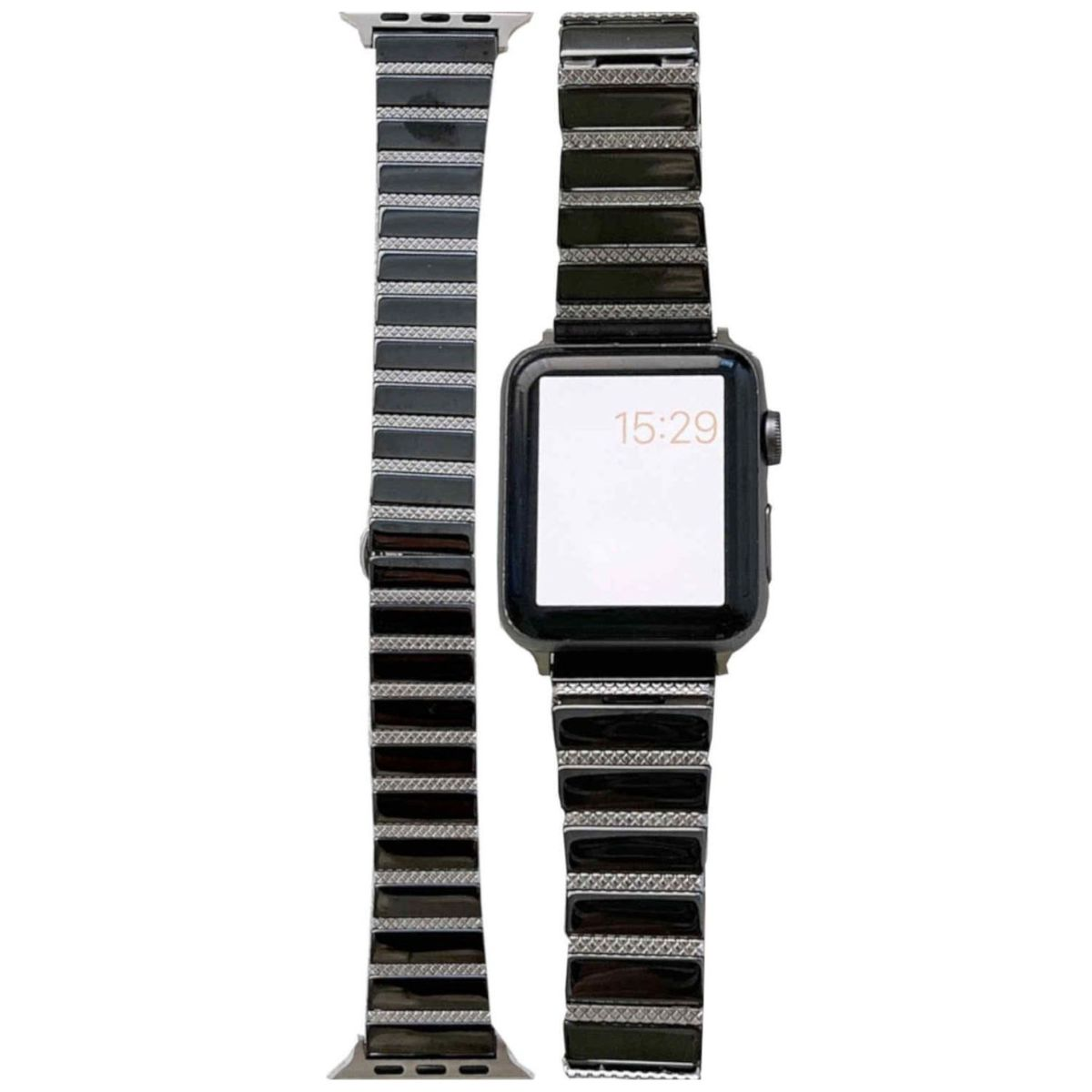 6 40 Watch Apple, 4 Stahl 8 Band, 2 Magnet / 1 SE 9 Schwarz Design WIGENTO Ersatzarmband, 5 41 Series Gold 38mm, 3 / / 7
