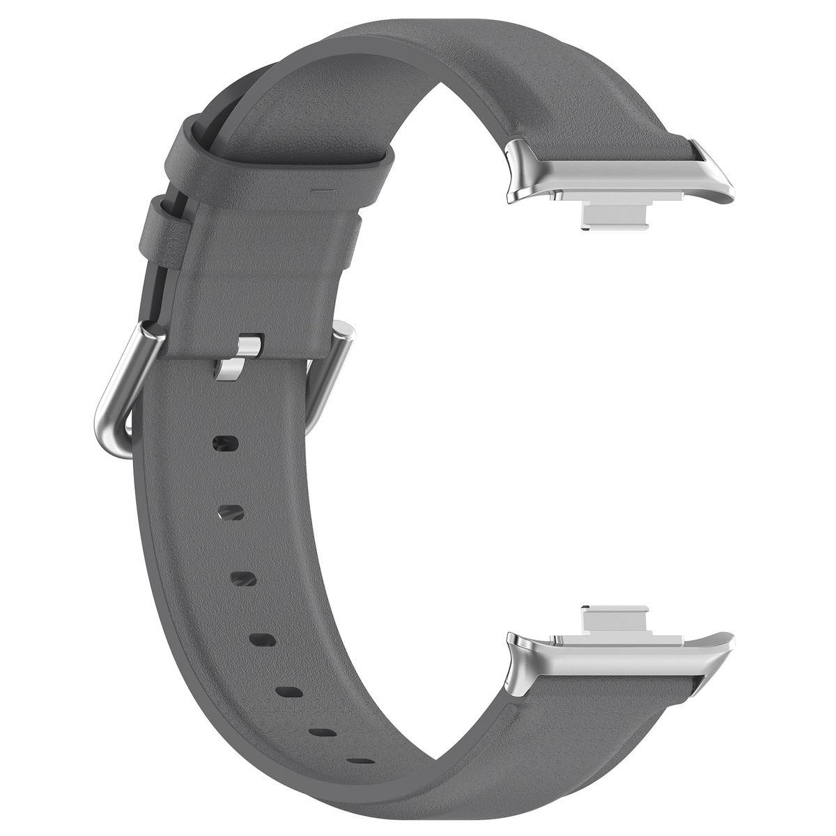 WIGENTO Kunstleder Armband, Ersatzarmband, 4, 8 Grau Band Watch Redmi Mi Pro Xiaomi, 