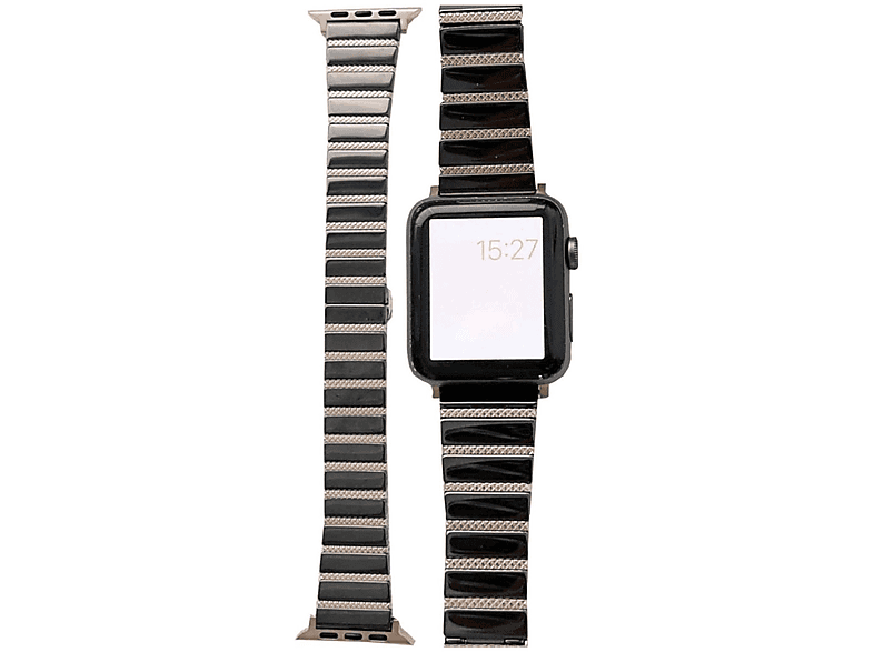 WIGENTO Magnet Stahl 5 Watch 4 Band, 40 9 Design Gold / / Apple, 8 2 Schwarz SE Rose Series 38mm, 7 6 Ersatzarmband, / 41 3 1