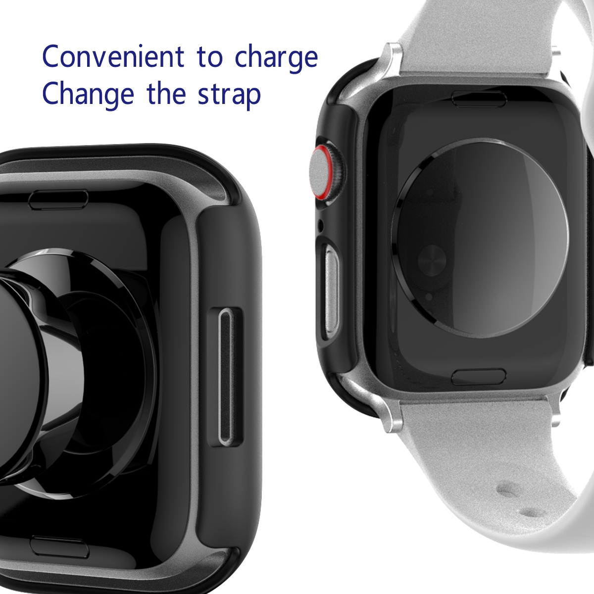 Hülle 1 / / Smartwatchhülle(für Glas 9 Schock Serie 2 7 45mm) in Apple H9 + Watch Hart 8 WIGENTO Design