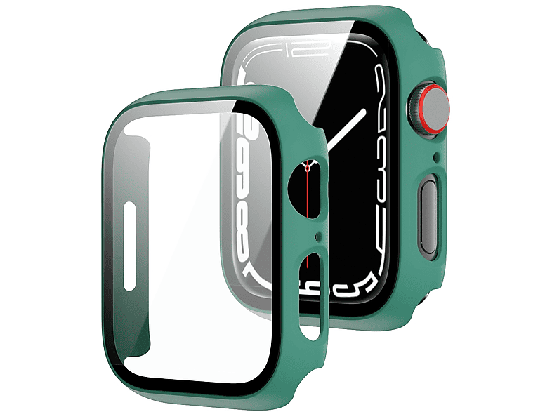 + 9 Glas Hart 7 2 1 8 Serie 45mm) Apple Hülle Watch in / / Design H9 Schock Smartwatchhülle(für WIGENTO