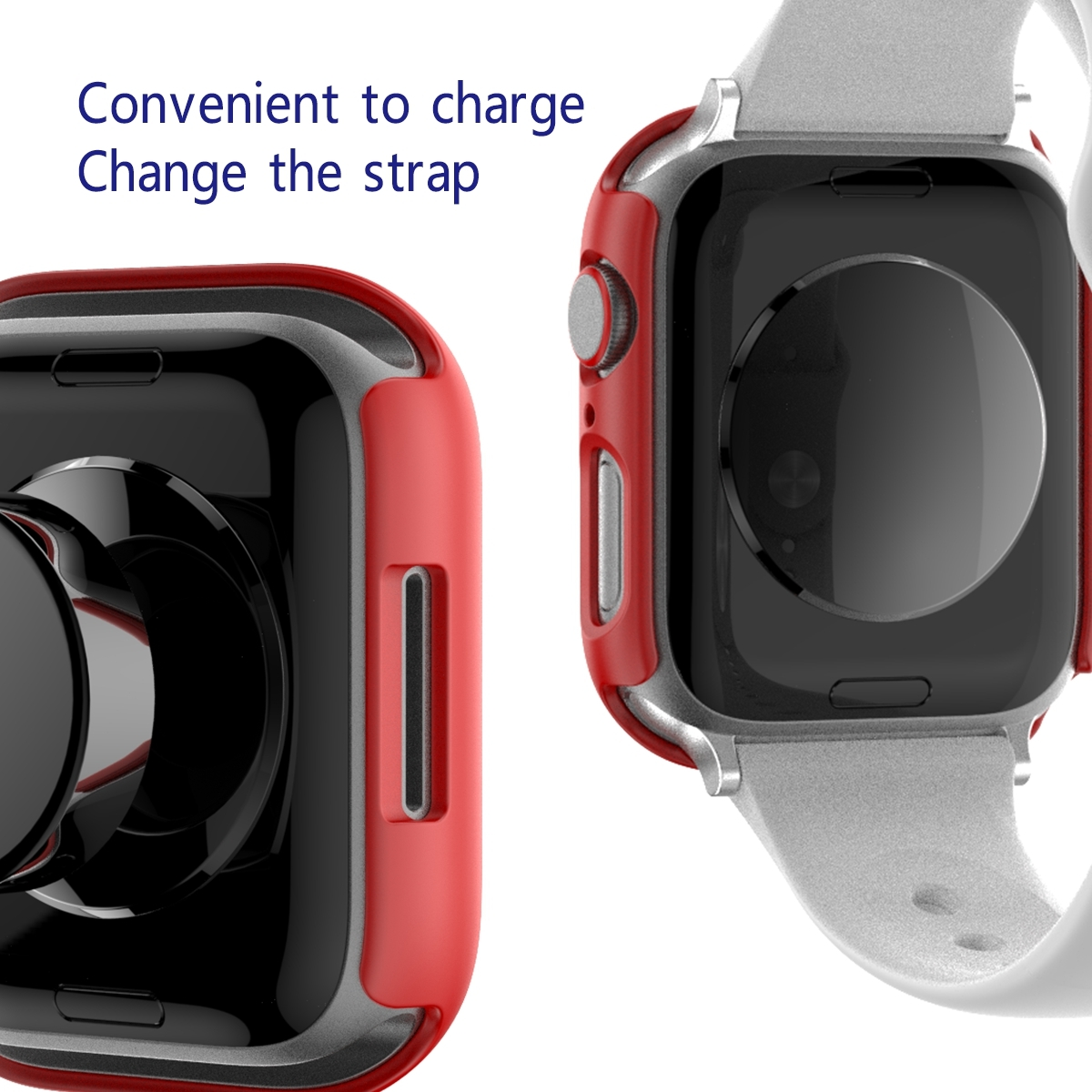 / Schock Glas 7 + 9 Apple Serie 1 Hart Watch 2 / 8 in Hülle Smartwatchhülle(für WIGENTO 41mm) Design H9