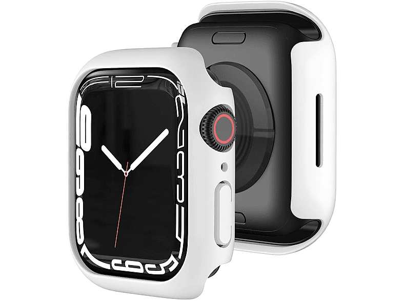 WIGENTO Schock Design Hülle Smartwatchhülle(für / Apple 7 Watch 41mm) 9 Serie / 8