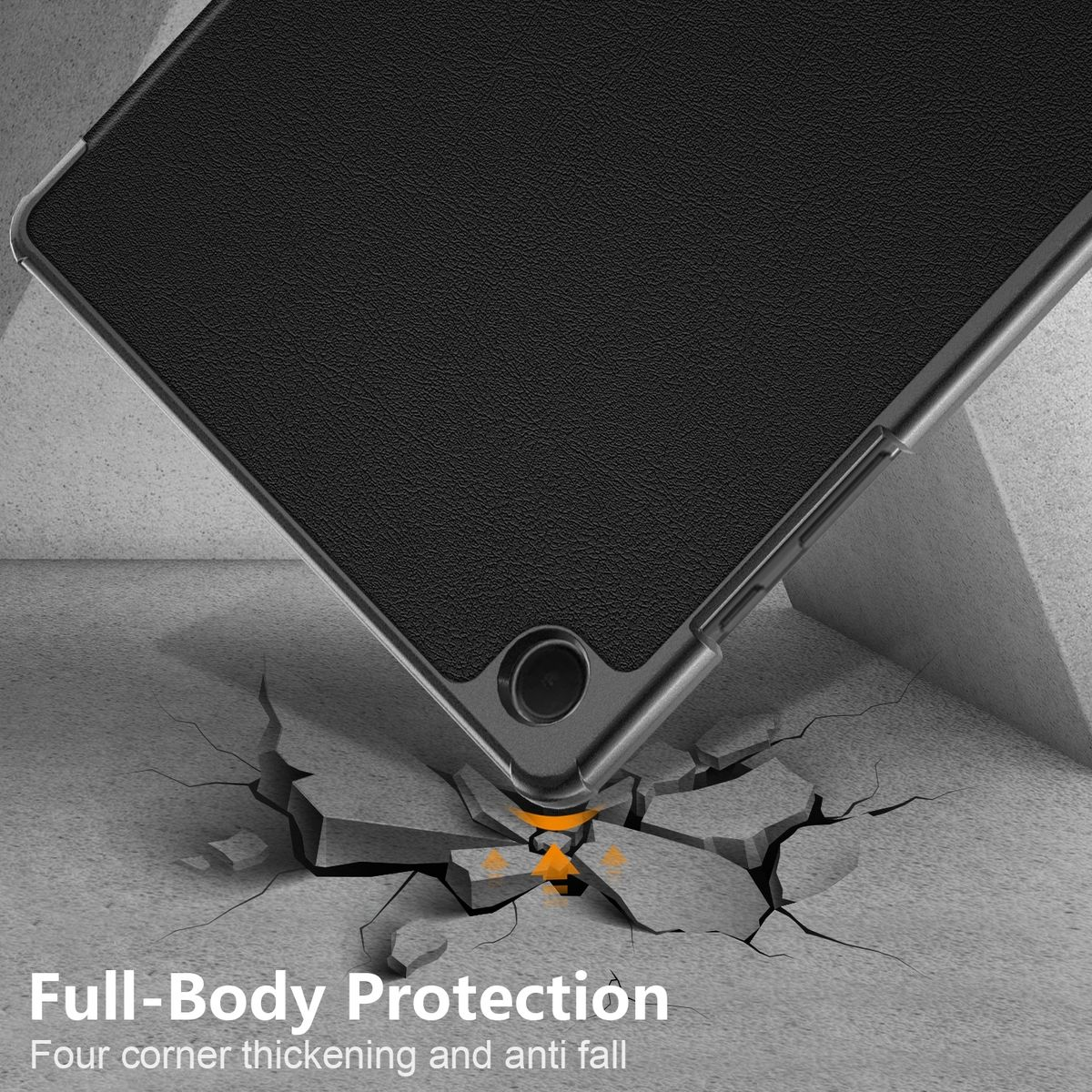 WIGENTO 3folt Wake UP Kunstleder, Sleep Cover Cover Kunststoff Samsung Tablethülle aufstellbar / Full / Silikon für Hellblau 