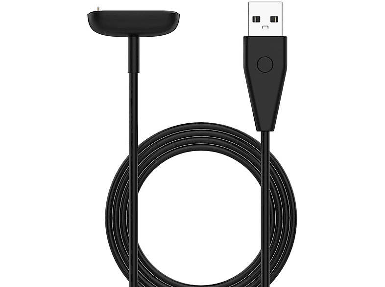 WIGENTO Perfekte Passform - inkl. Ladestation -, Ladekabel, Fitbit, Charge 6 / 5, Schwarz