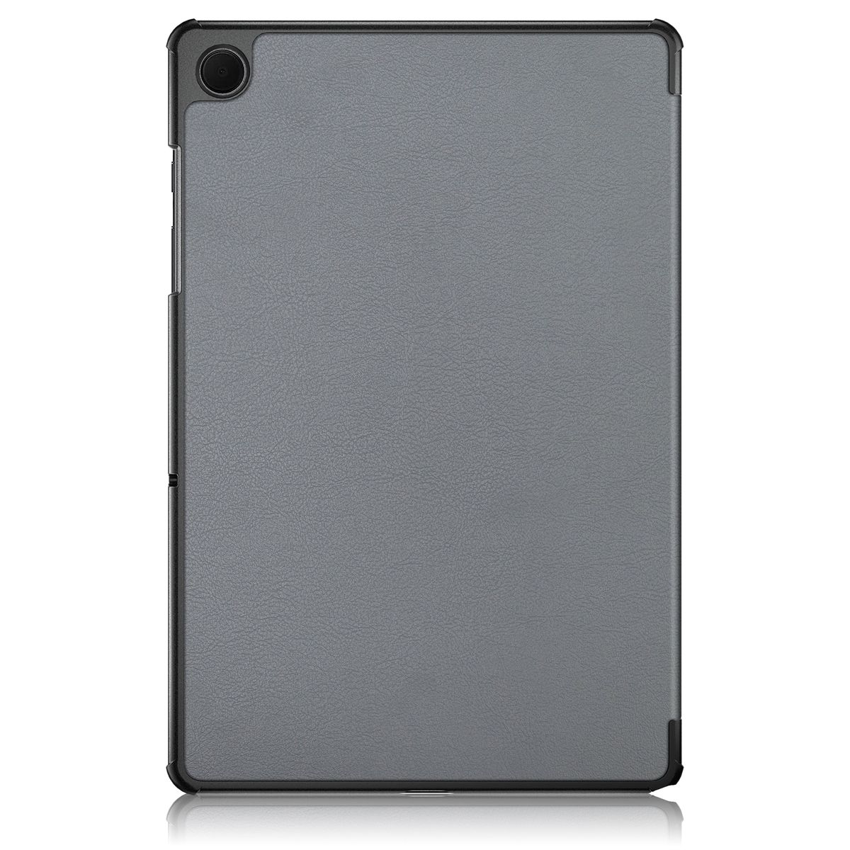 Cover & Sleep Samsung Cover UP aufstellbar für Silikon Full 3folt Kunstleder, / Tablethülle Kunststoff Wake Grau WIGENTO /