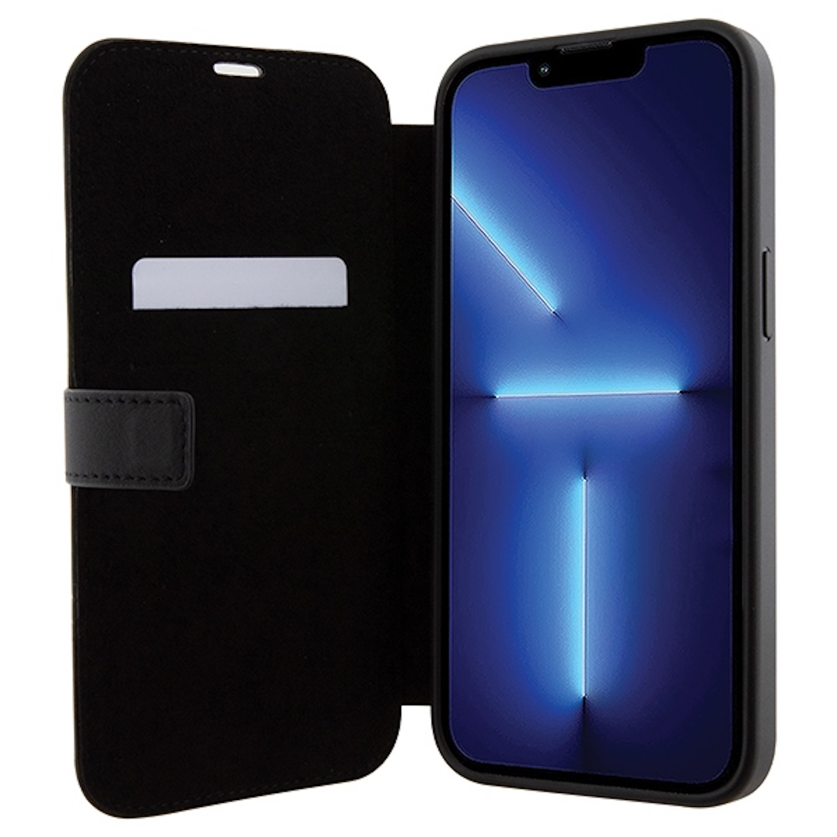 BMW Leder Textur und Streifen Bookcover, Hülle, Pro Schwarz Max, Apple, Design iPhone 15