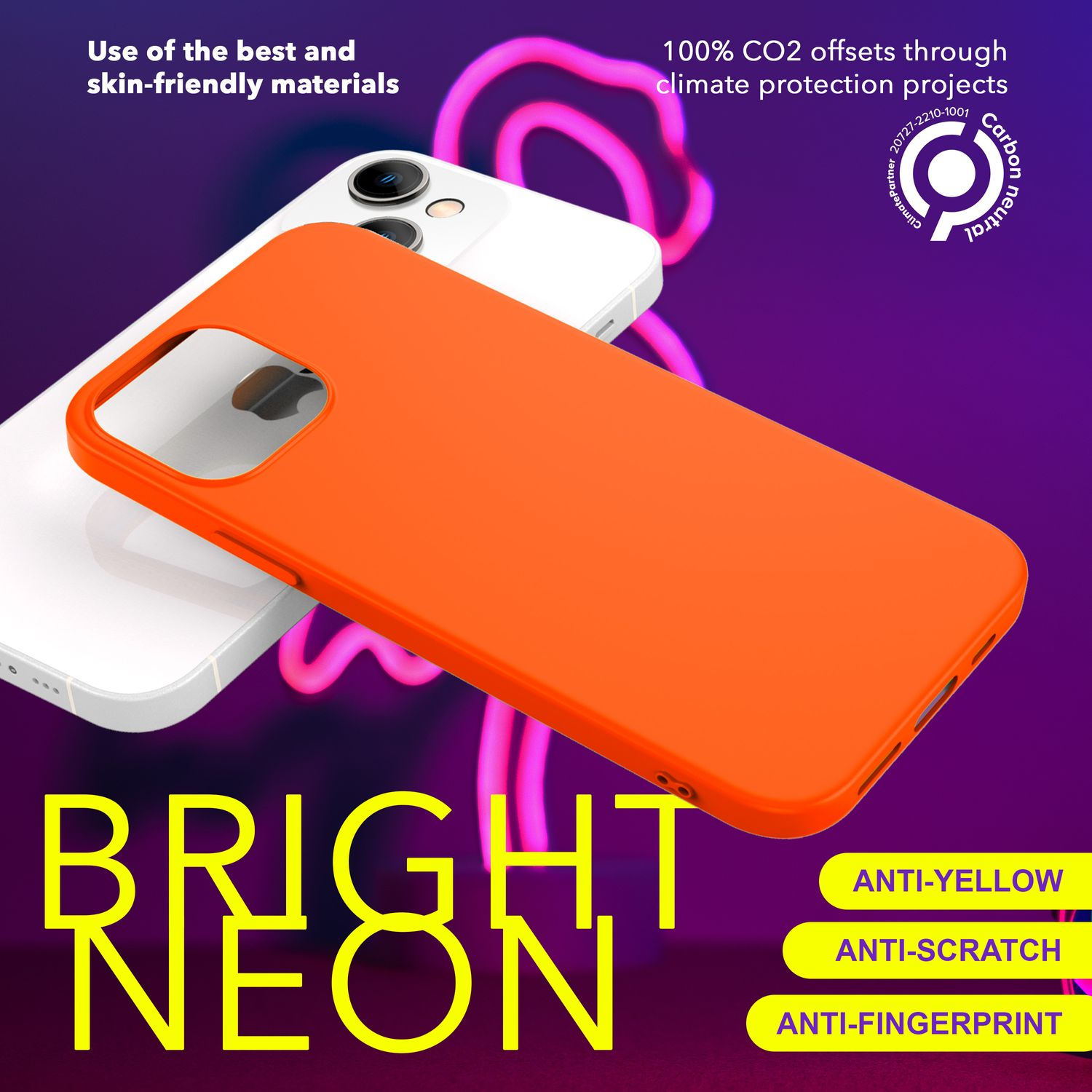 Apple, Backcover, Hülle, Silikon 15 iPhone NALIA Orange Plus, Neon