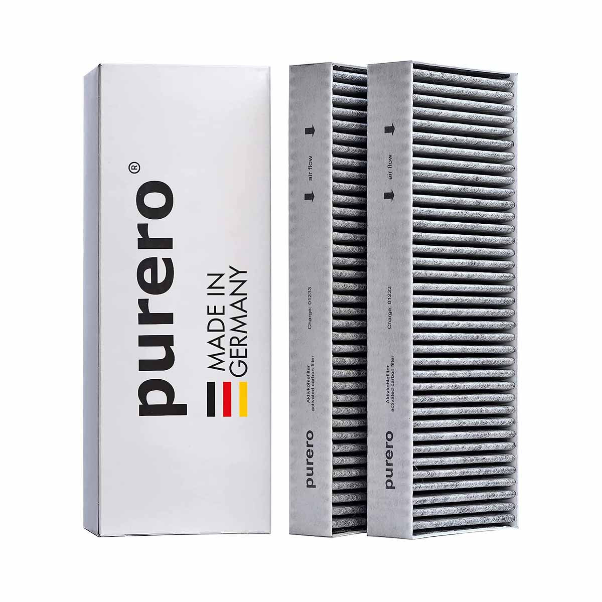 Dunstabzug Bora Stck) BASIC AIR2GO Premium PURERO Ersatzfilter für Aktivkohlefilter (2