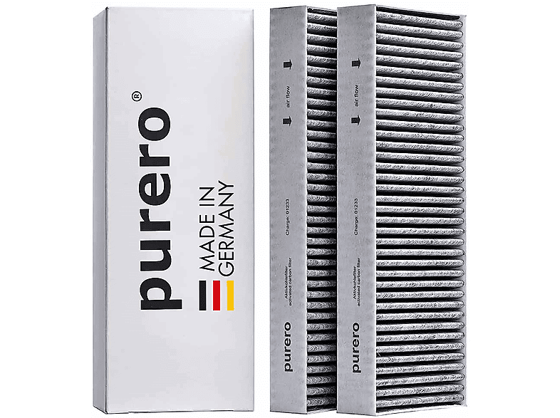 AIR2GO PURERO Premium  Ersatzfilter für Bora BASIC Dunstabzug (2 Stck) Aktivkohlefilter