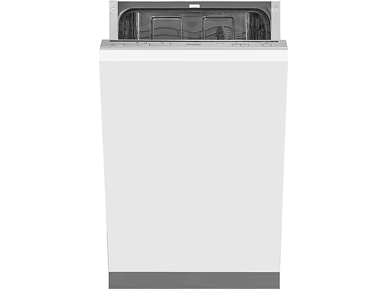 E) EXQUISIT silber (Besteckkorb, breit, 448 mm 49 dB (A), EGSP1009-E-030E Geschirrspüler (Einbaugerät