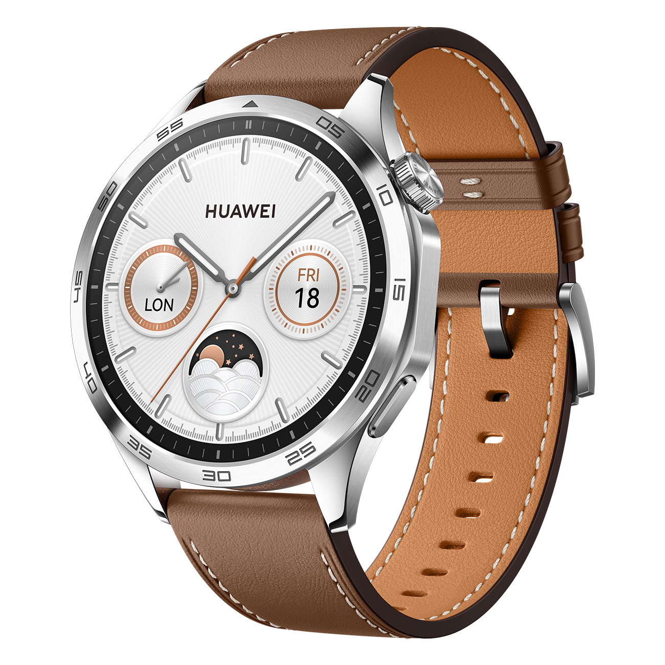 Watch GT4 HUAWEI Smartwatch braun Leder,