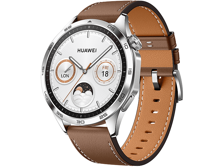 HUAWEI Watch braun GT4 Smartwatch Leder