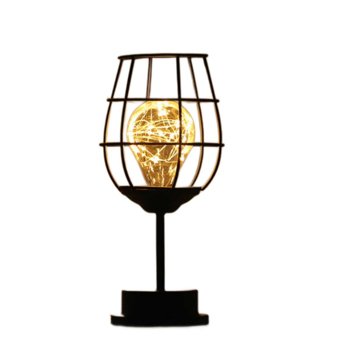 Geschenk SHAOKE Weinglas LEDLampe Dekoration Laterne Nachtlicht Eisen Licht führte Nachtlicht