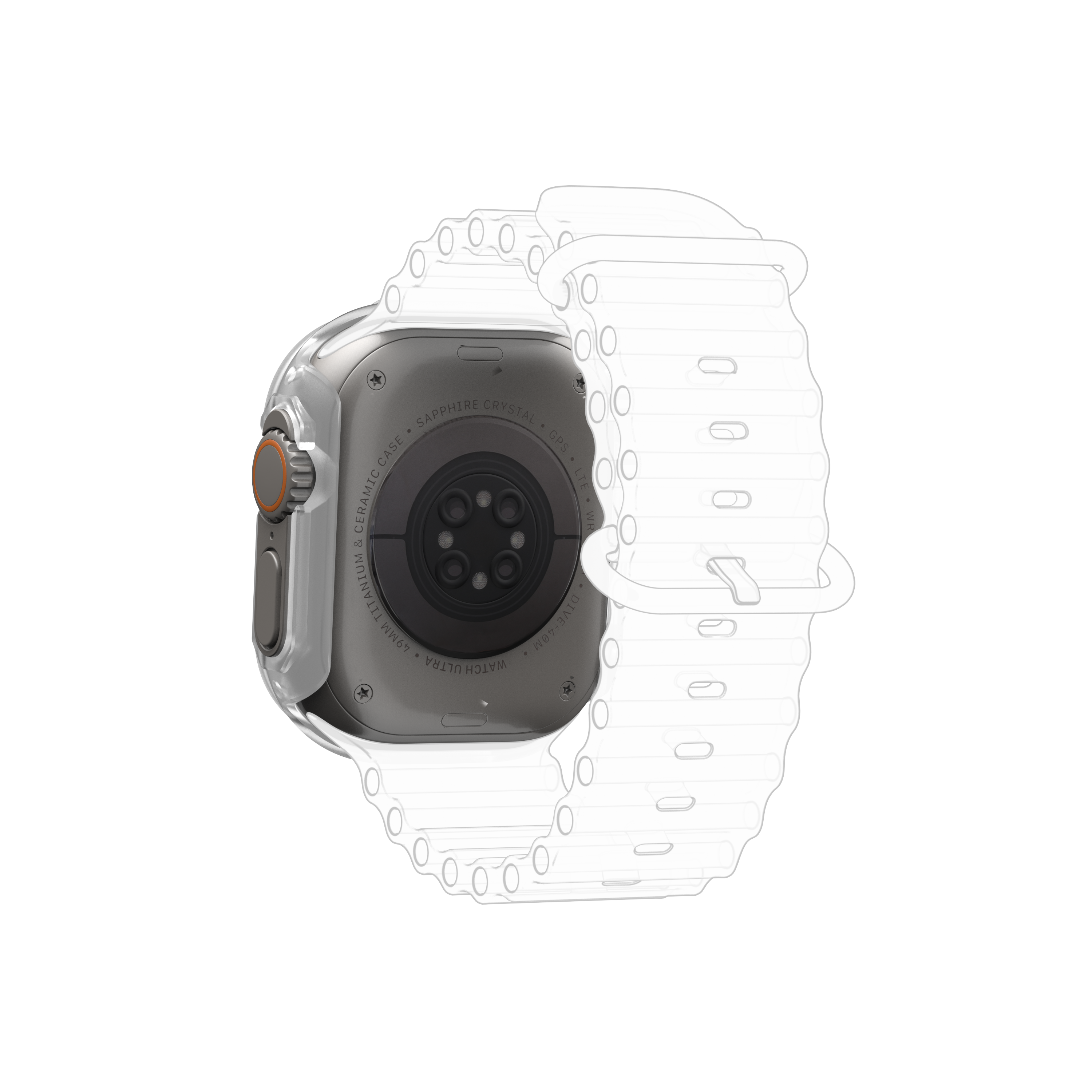 URBAN ARMOR GEAR Scout, Bumper, Ultra, Apple, Transparent Watch