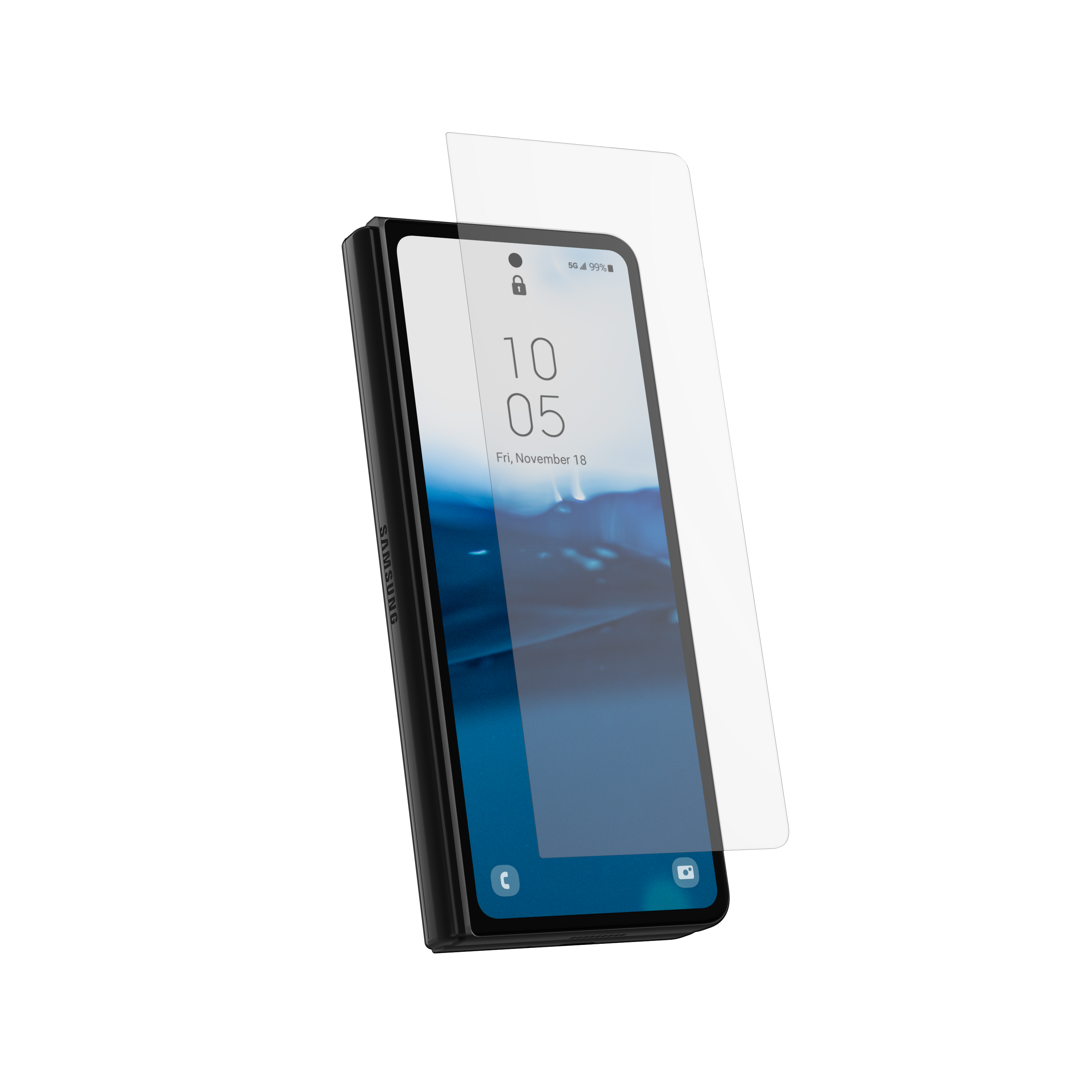 URBAN ARMOR GEAR Schutzglas(für Fold5) Z Samsung Tempered Glass
