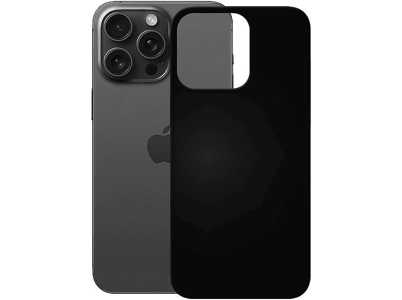 TPU Max, Pro 15 Backcover, iPhone Case, Schwarz Apple, PEDEA