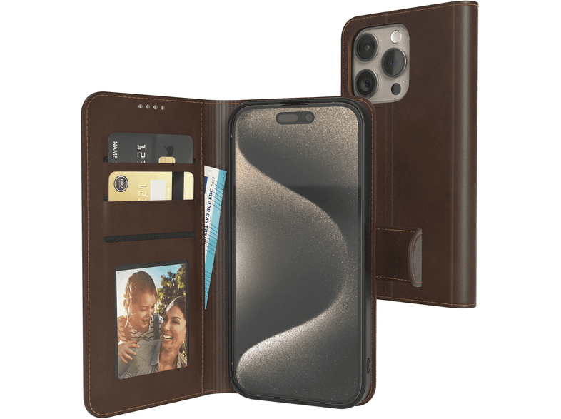 Leder-Klapphülle Für Doogee Blade 20 4G – Mit Magnetverschluss, 3 Kartenfächern & Geheimfach – Schwarz, Business-Look
