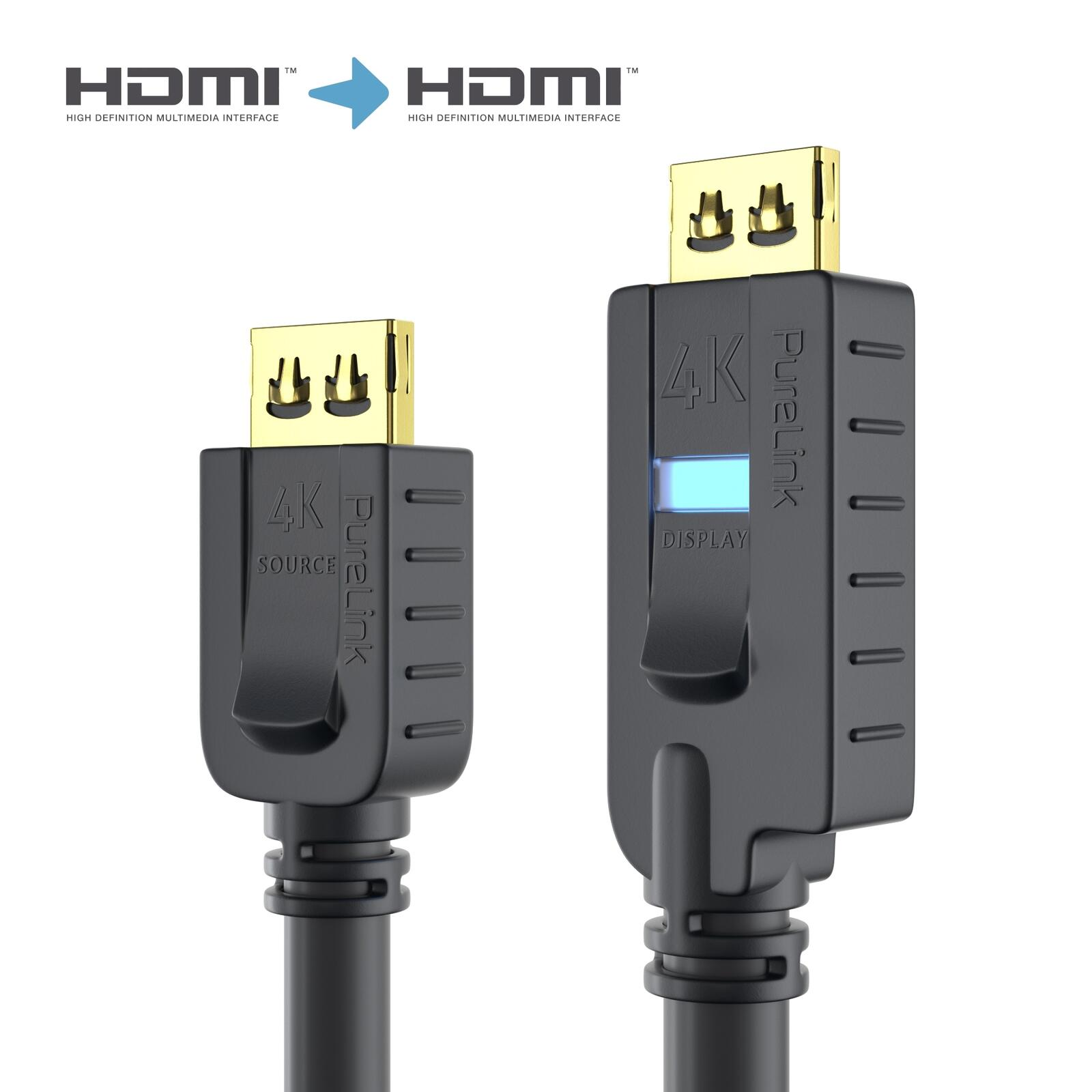 HDMI Aktives 12,50m PURELINK PI2010-125 High & Kabel Kabel darkslategray – 4K Premium Adapter, Speed