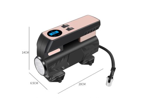 SHAOKE Auto aufblasbare Pumpe Mini mit Licht elektrische Auto Pumpe  automatisch aufblasbar Aufblasgerät 1 DIN