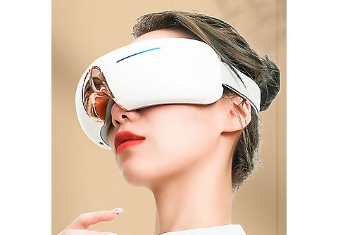 Masajeador - IDERMIA Ocular con 4 modos de vibración, modo calor y compresión caliente., Blanco