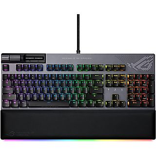 Teclado gaming - ASUS ROG Strix Flare II Animate, Con Alambre, Negro