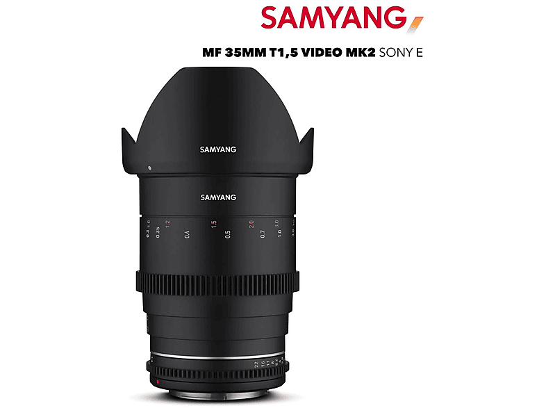 Samyang MF 35mm T1.5 VDSLR MK2 Per Sony E - Obiettivo Cinematografico Professionale - Foto 2