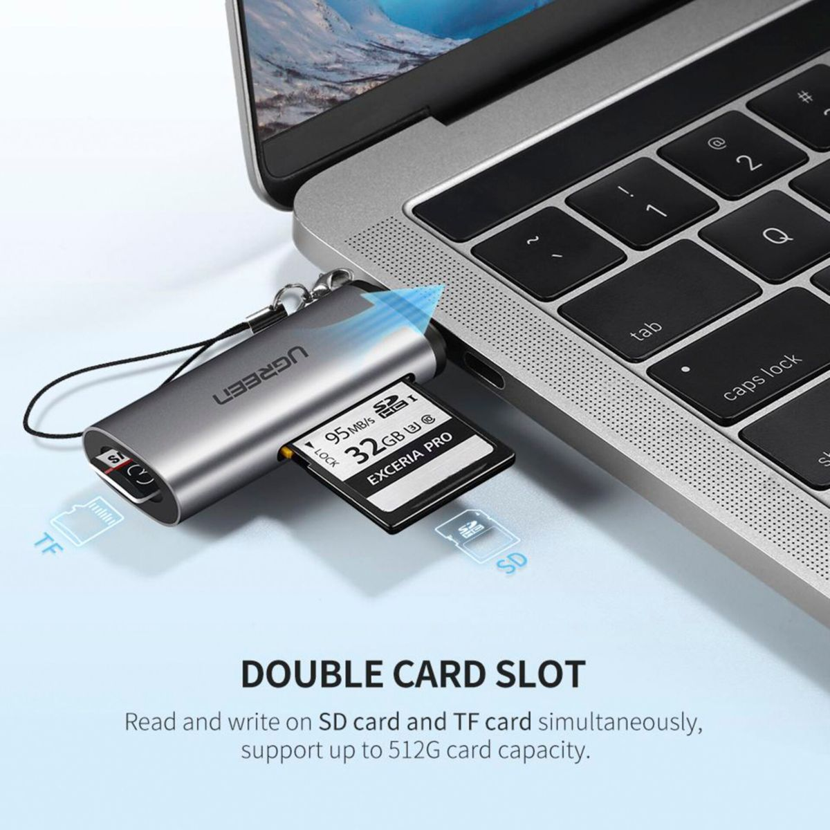 UGREEN Kartenlesegerät USB-C Reader Card For TF/SD