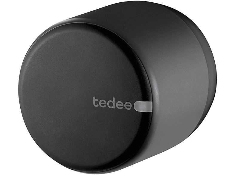 TEDEE Lock GO schwarz Funk-Zutrittskontrolle, Amazon Alexa, Fibaro, Google Home und Loxone und Integration in weitere Smart-Home-Systeme über Web-API, silber / weiß