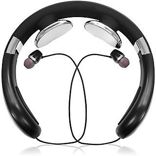 Masajeador - IDERMIA De cuello inteligente con auriculares Bluetooth 5.0., Negro