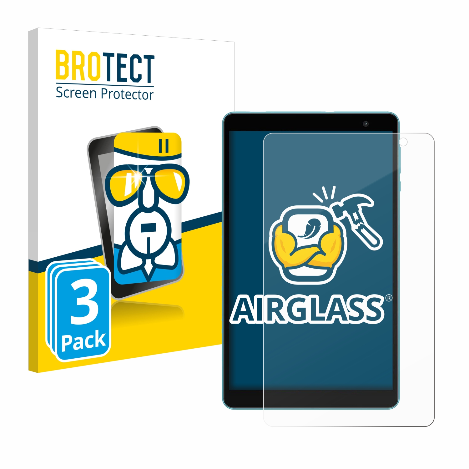 klare Schutzfolie(für Teclast Airglass P85T) BROTECT 3x