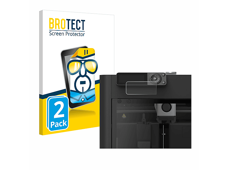BROTECT 2x klare Schutzfolie(für Lab 3D Bambu Printer) P1S