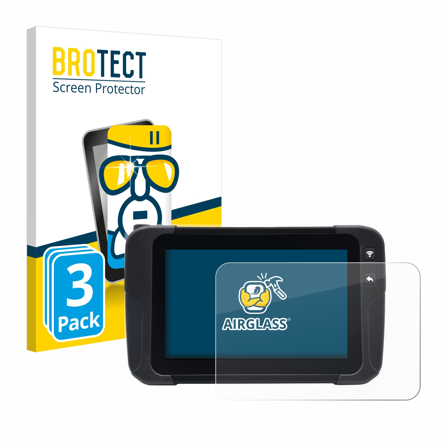 RDKS-Tablet) klare Ateq 3x VT67 Airglass BROTECT Schutzfolie(für