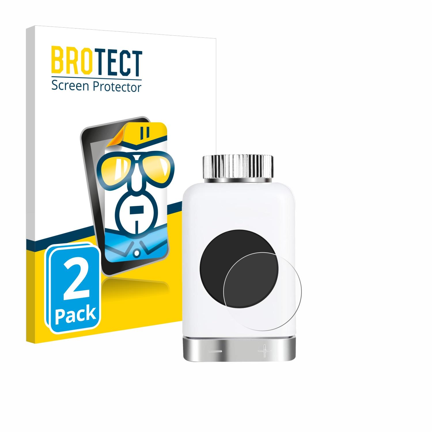 BROTECT 2x TRV801W Salcar (Thermostat)) klare Schutzfolie(für