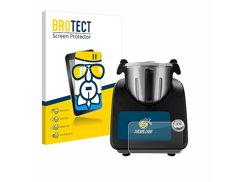 BROTECT Airglass klare Schutzfolie(für Masterpro Robot de cocina WiFi)