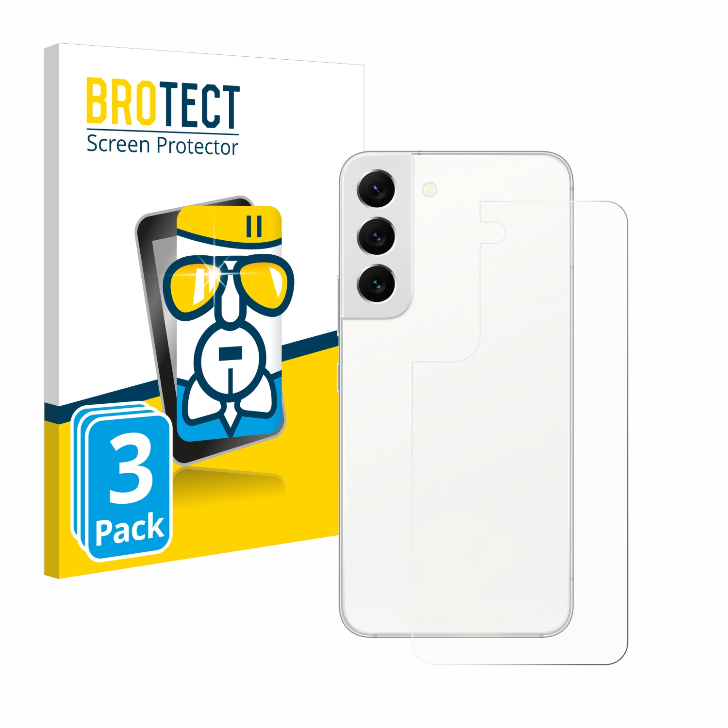 BROTECT 3x Airglass klare Schutzfolie(für S22 Edition) Enterprise Samsung Galaxy