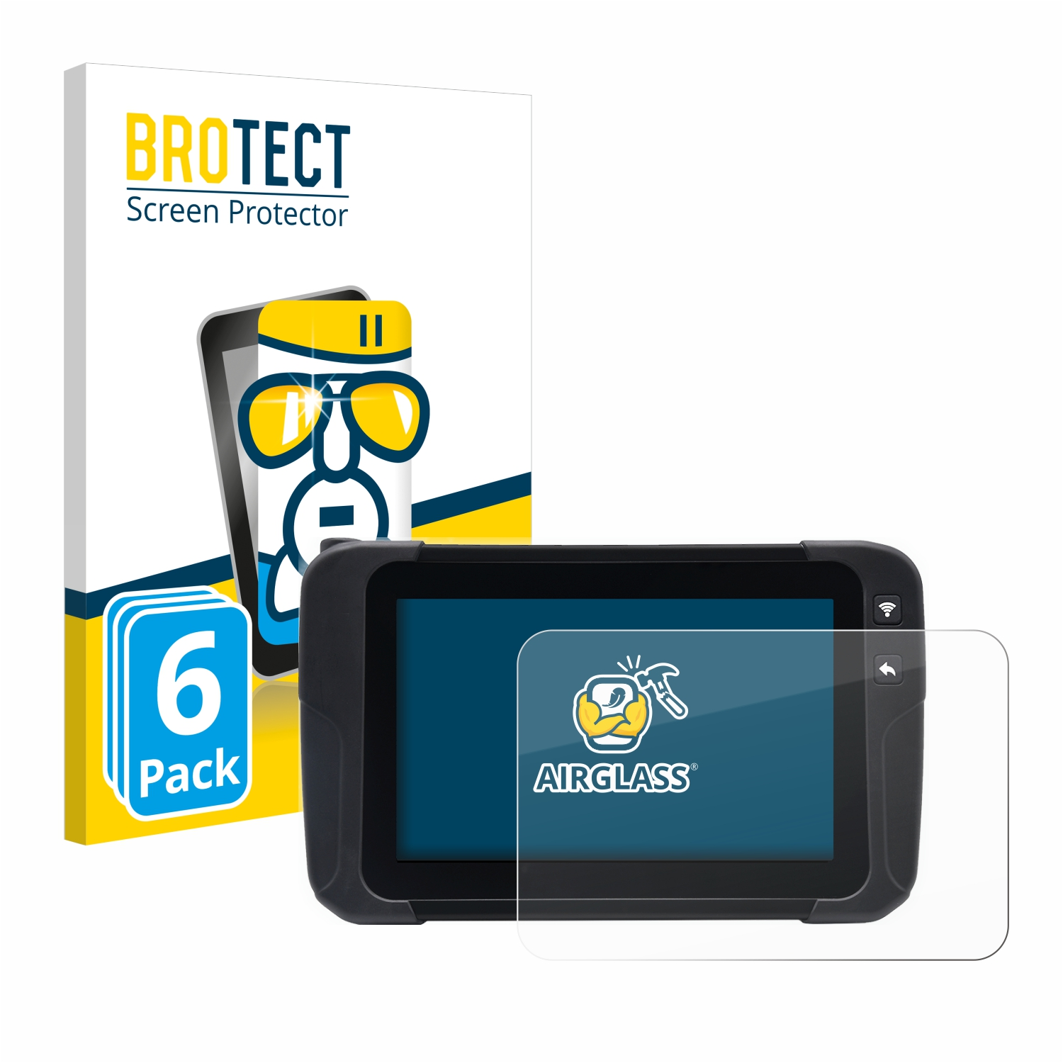 Airglass Schutzfolie(für VT67 Ateq BROTECT klare 6x RDKS-Tablet)