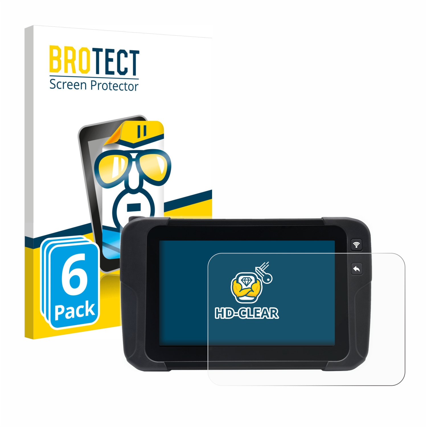 RDKS-Tablet) 6x Schutzfolie(für VT67 BROTECT Ateq klare