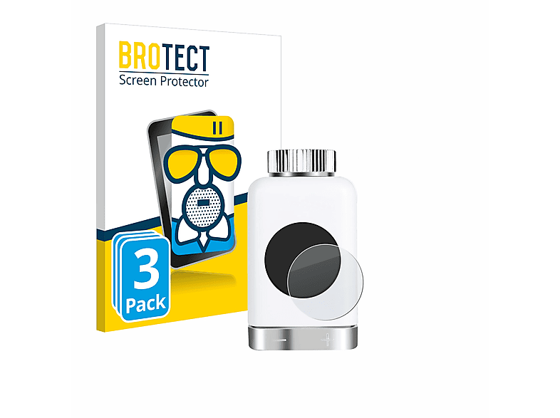 BROTECT 3x Airglass matte Schutzfolie(für Salcar TRV801W (Thermostat))