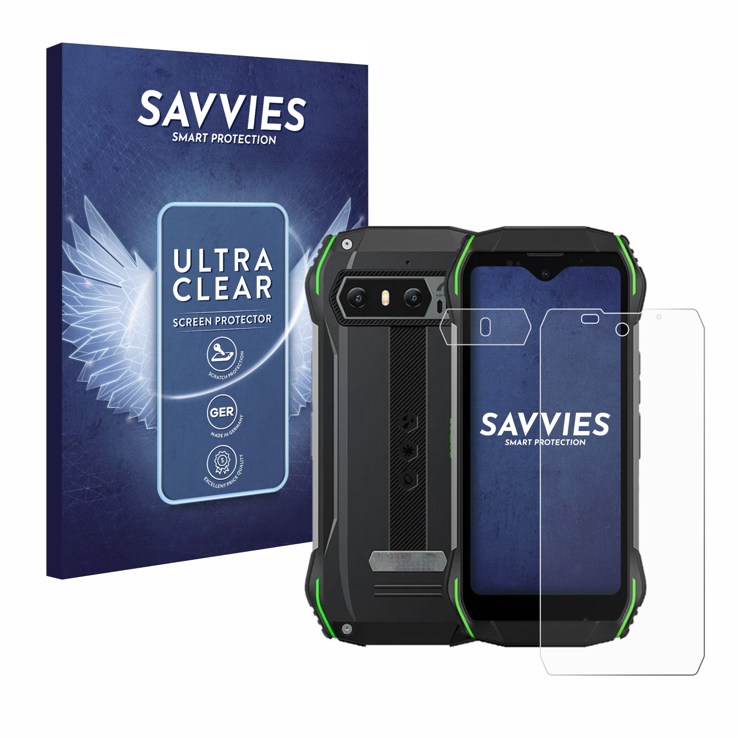 18x SAVVIES N6000 Schutzfolie(für Blackview (Display+Kamera)) klare