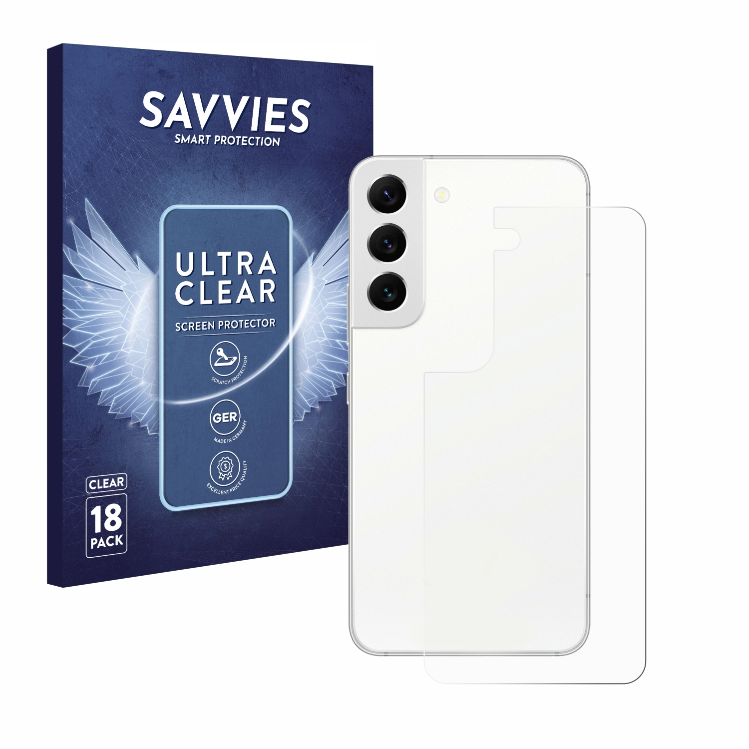 Galaxy Samsung klare 18x S22 Schutzfolie(für Edition) SAVVIES Enterprise