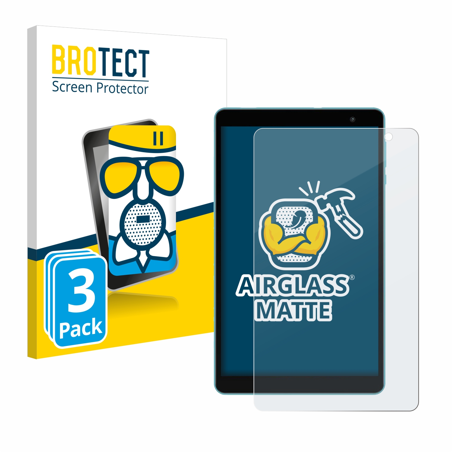 BROTECT 3x Airglass matte Schutzfolie(für Teclast P85T)