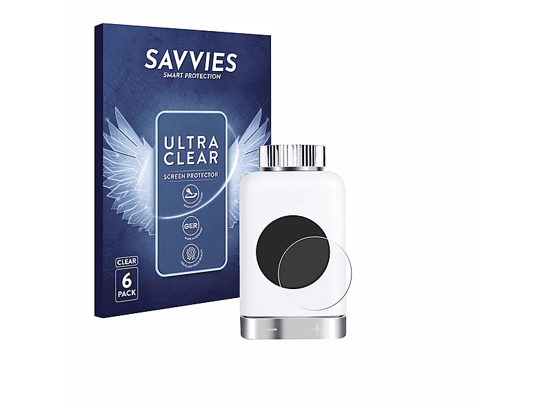 SAVVIES 6x (Thermostat)) Schutzfolie(für TRV801W klare Salcar
