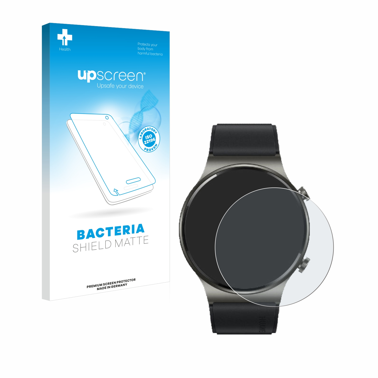 UPSCREEN antibakteriell entspiegelt matte Watch ECG) Huawei 2 GT Pro Schutzfolie(für