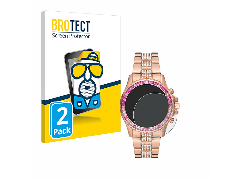 BROTECT 2x matte Schutzfolie(für Michael Kors Everest MK 7211)