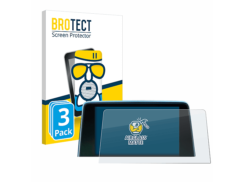 BROTECT 3x Airglass matte Schutzfolie(für Peugeot 3008 2016 - 2020)