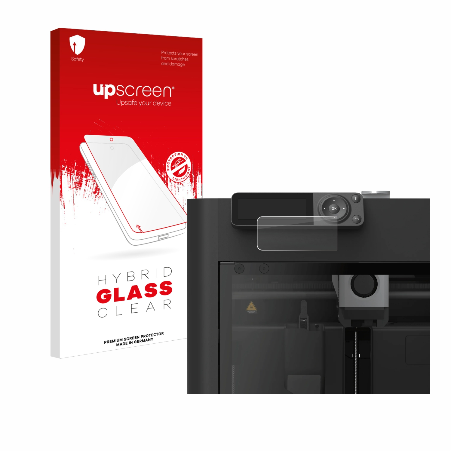 UPSCREEN klare Schutzfolie(für Bambu Lab Printer) 3D P1S