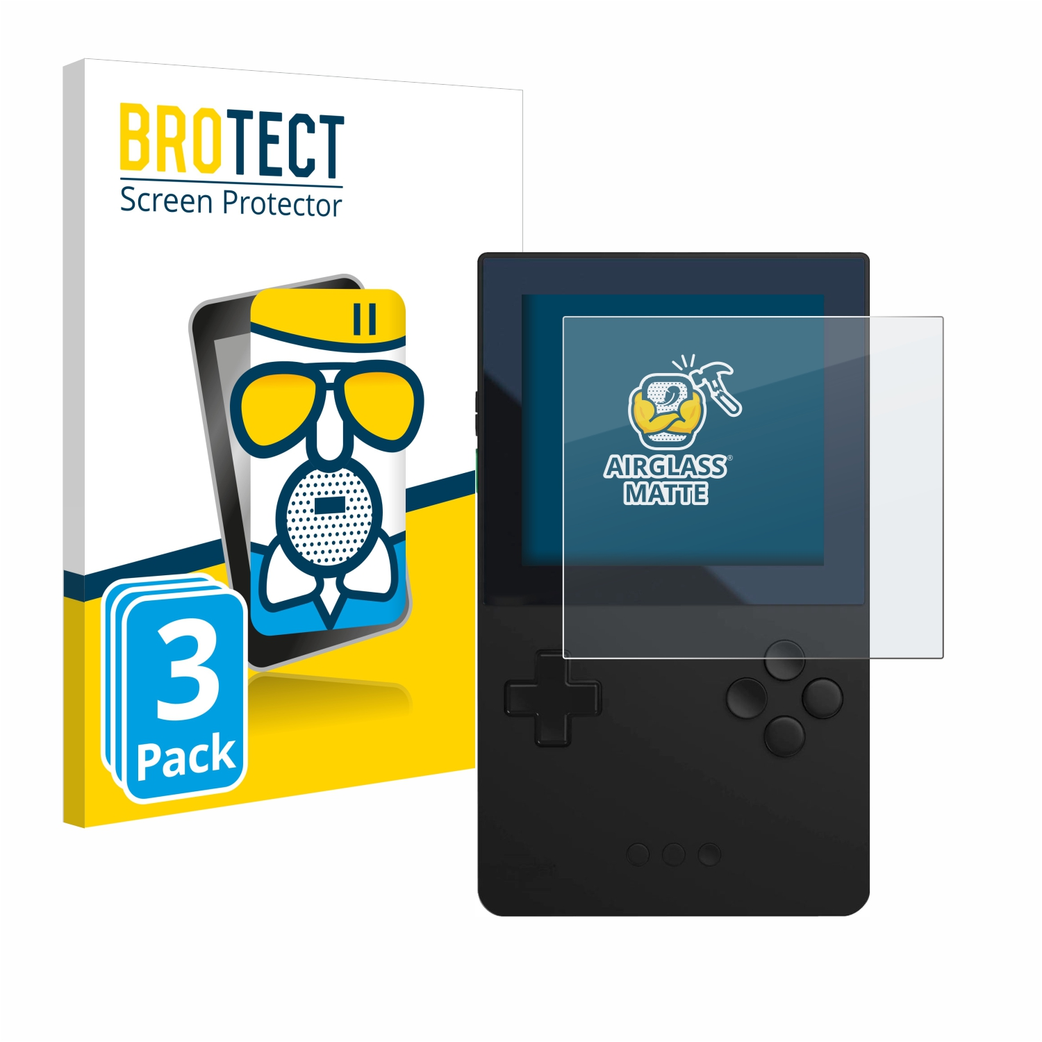 Pocket) Airglass 3x Schutzfolie(für BROTECT matte Analogue